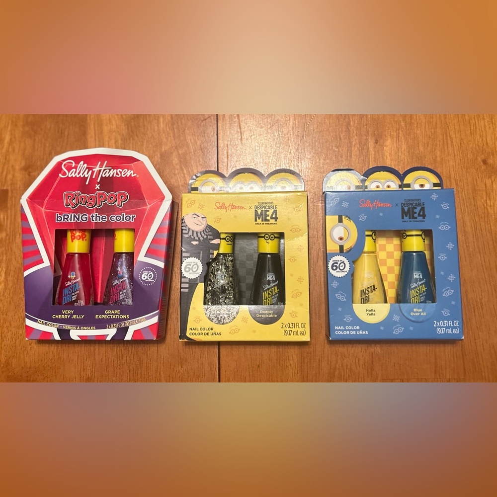 Sally Hansen limited-edition / bundle of 3 nail polish sets.